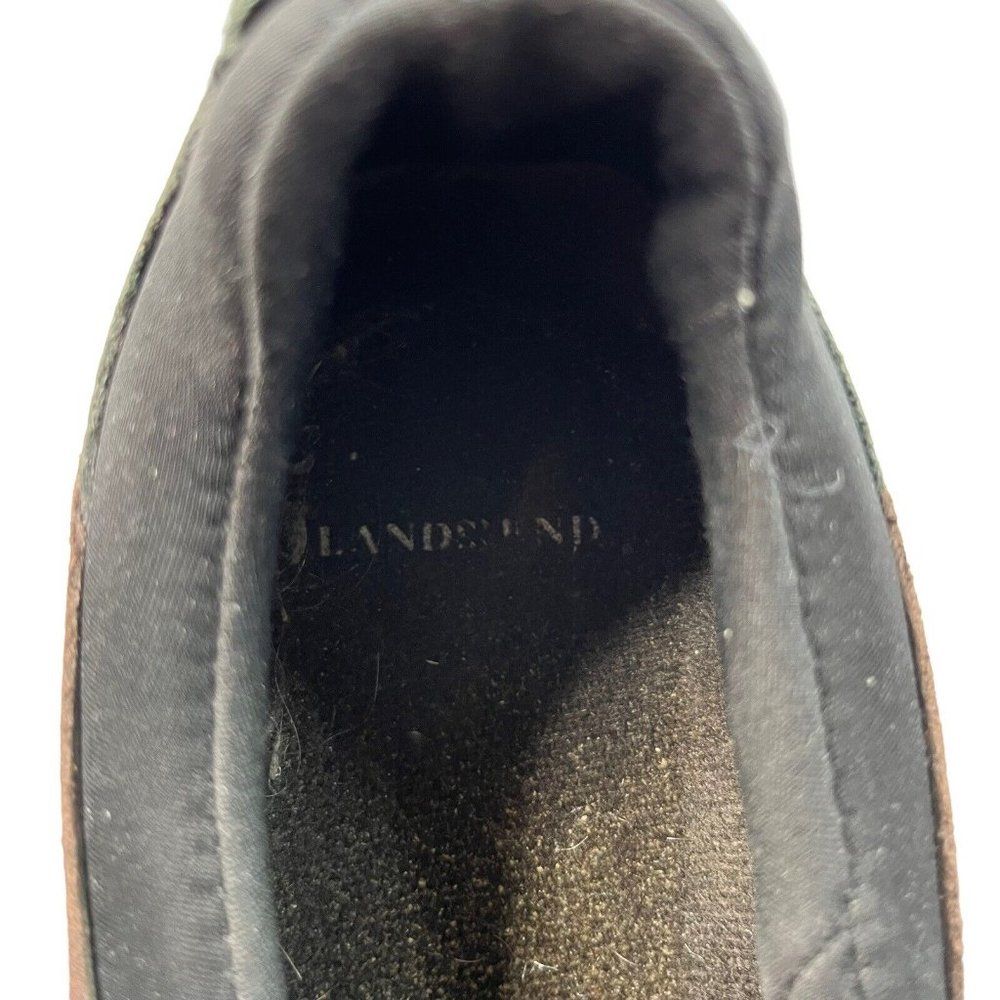 Lands End Mens Size 7B Slip On Loafer Shoes Brown Suede Outdoor Casual - Picture 9 of 11